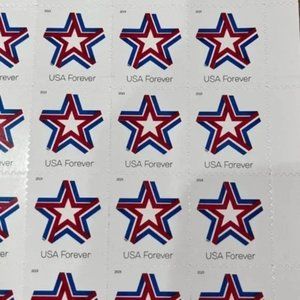 Star Ribbon Strip of 500 USPS First Class Forever Postage Stamps Patriot…